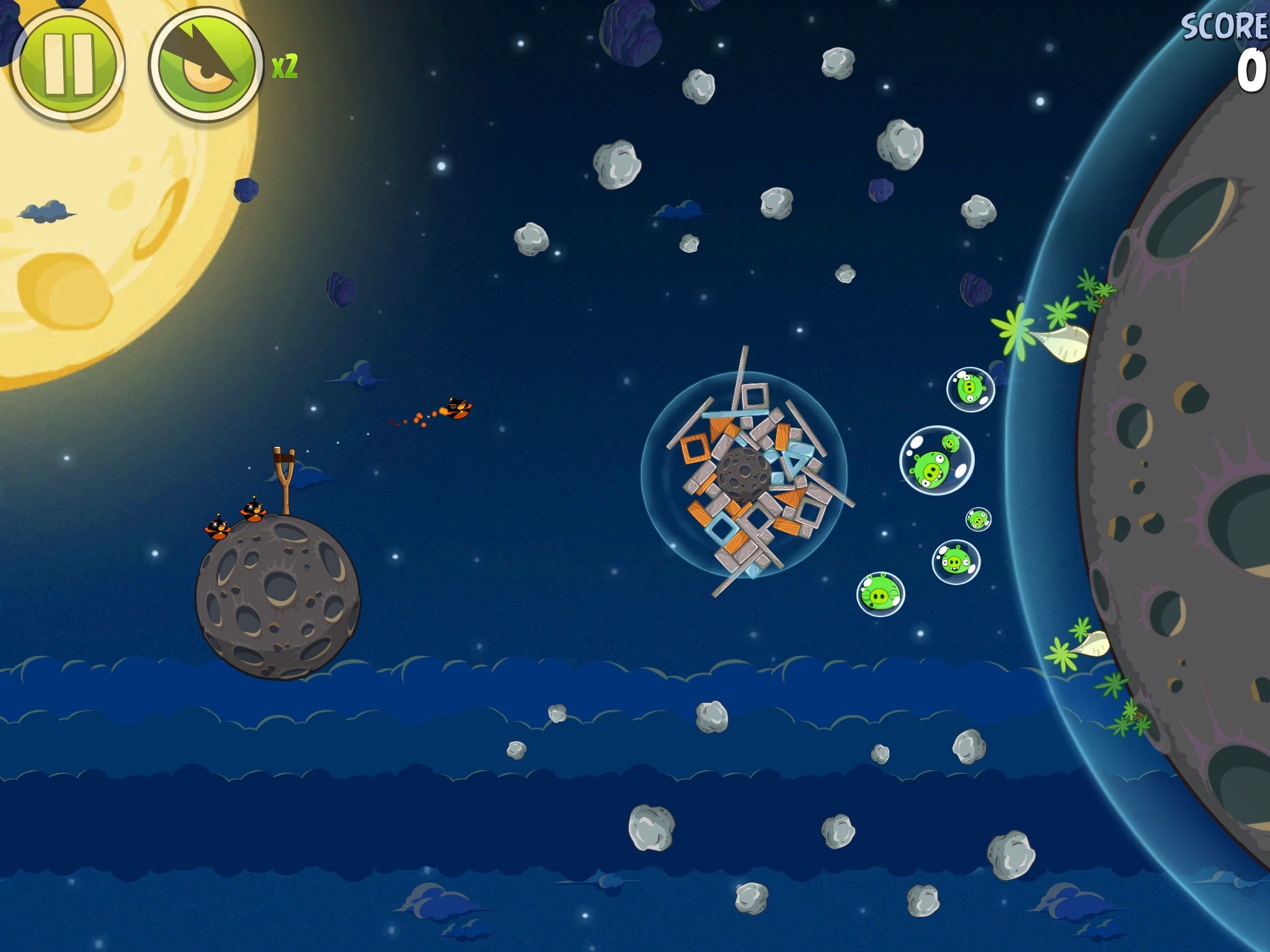 angry bird space